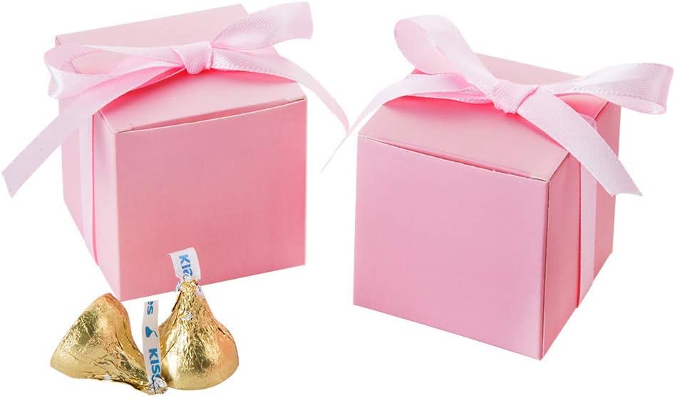 AWELL Pink Gift Candy Box Pack of 50