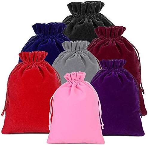 Lucky Monet Velvet Drawstring Bags for Gifts and Jewelry