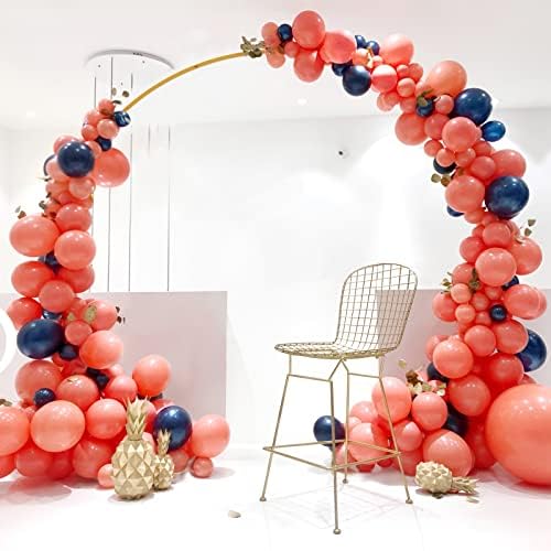 Wokceer 92FT Gold Metal Round Balloon Arch Stand