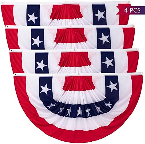 Heartome 3 x 6 Ft Bunting Flags Set of 4