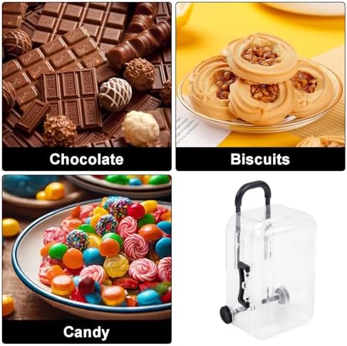 ASUNFO 6 Pcs Mini Suitcase Gift Boxes Black