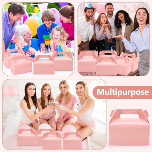 Extrapins 30 Pack Pink Candy Boxes with Handles