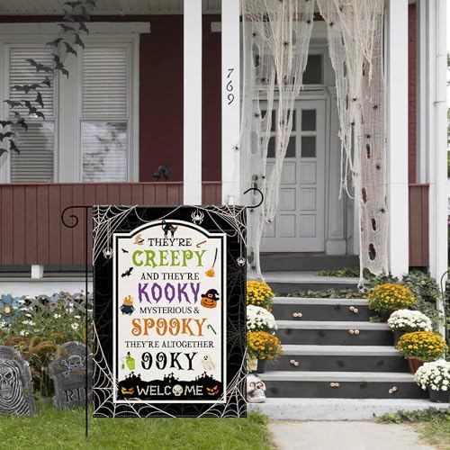 OHOME Halloween Decorations Garden Flag 12x18 Inch