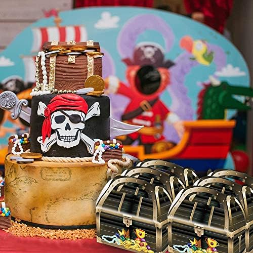 ArtCreativity Treasure Chest Treat Boxes for Kids Pack of 12