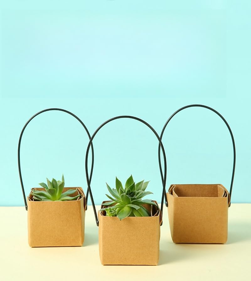 Urier 40 Piece Succulent Wraps with Handles