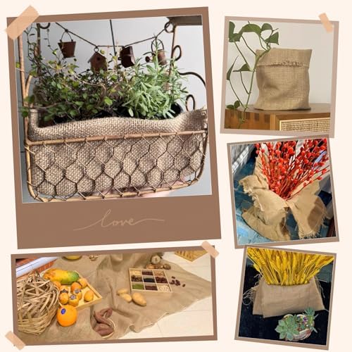 40 x 20 Feet Premium Natural Burlap Fabric Roll