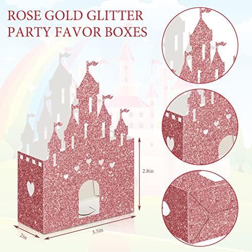 24 Piece Princess Castle Candy Boxes for Parties