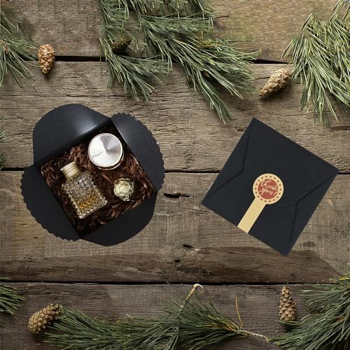 WEWILUCK Small Black Gift Boxes 10PCS