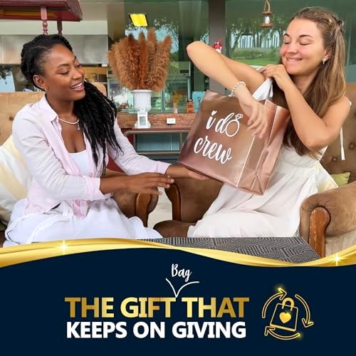 Nush Nush 12 Piece Reusable Rose Gold Gift Bag Set