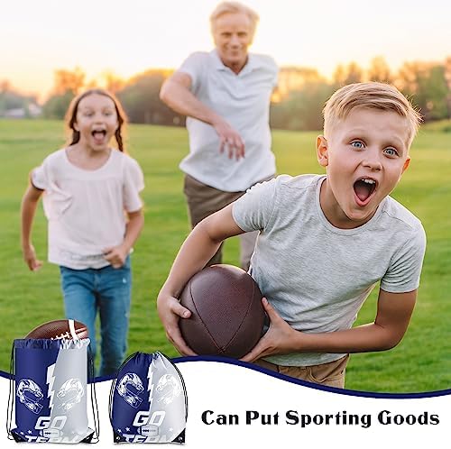 12 Pcs Football Fan Drawstring Backpacks Football Party Favors for Cowboys