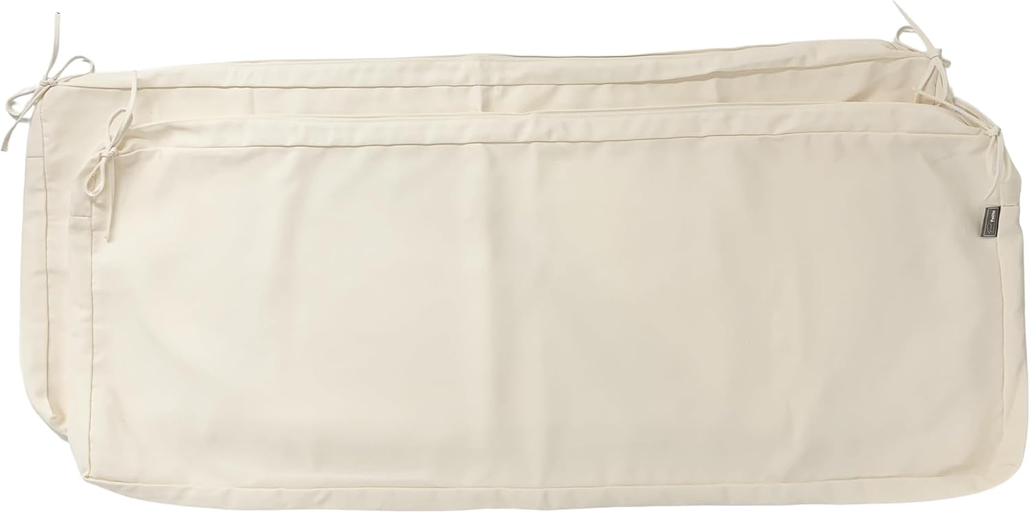 Water Resistant Outdoor Cushion Covers with Ties 2 Pack