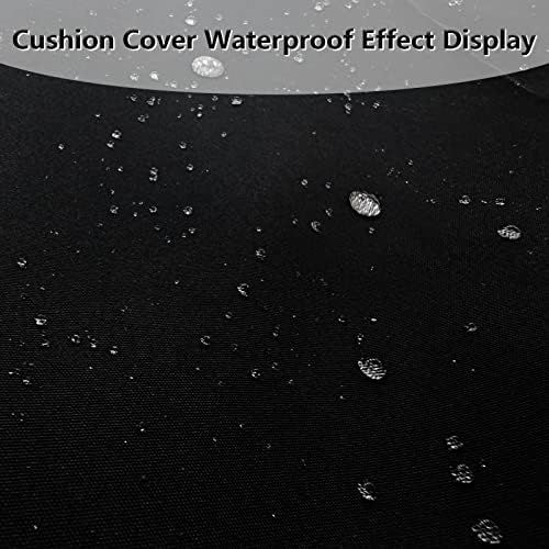 Waterproof Papasan Chair Cushion Cover Zippered Removable Design for 47-51 Inch