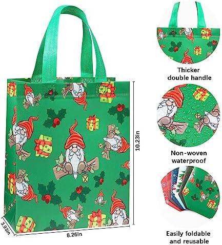 YANGTE 24 Pack Christmas Gift Bags with Handles