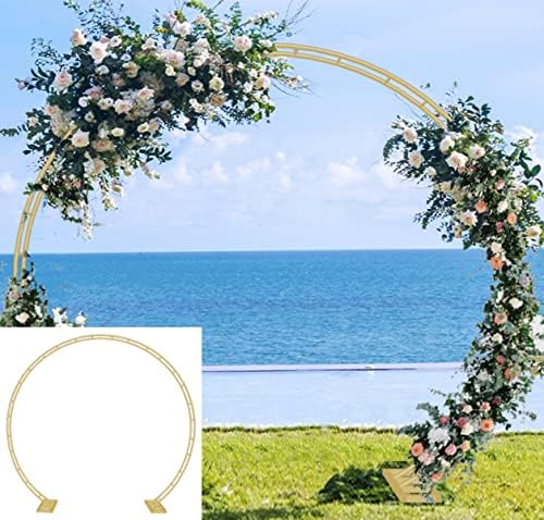 Queension Extra Large Metal Wedding Arch with Base