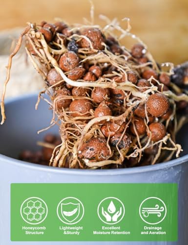 TOYPOPOR Leca Clay Pebbles for Plants 3 Quarts