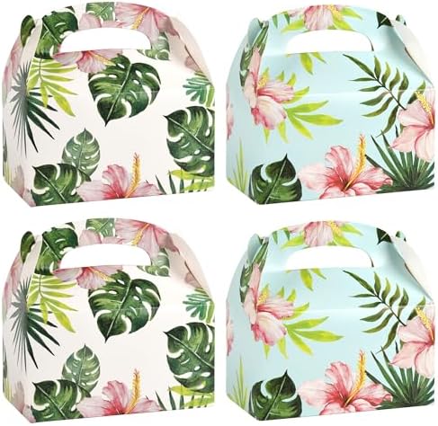 DjinnGlory 36 Pack Tropical Palm Leaf Treat Boxes