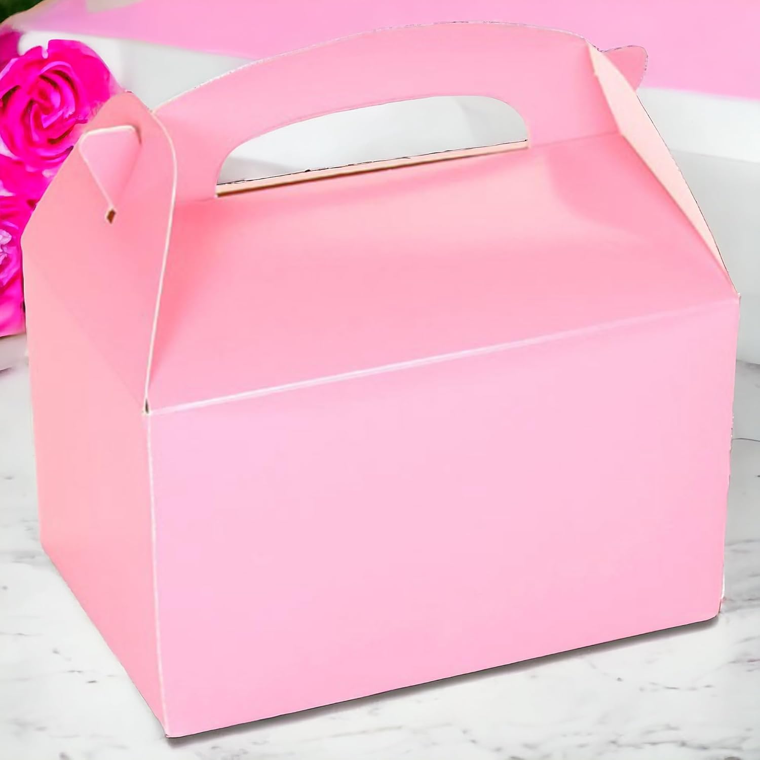 Oojami 24 Pack Light Pink Gable Treat Boxes