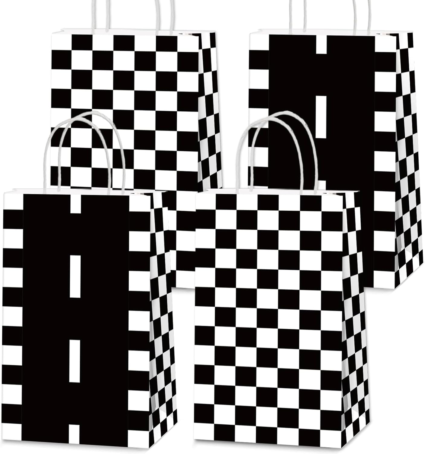 Qyeahkj 16Pcs Racing Car Gift Bags with Handles