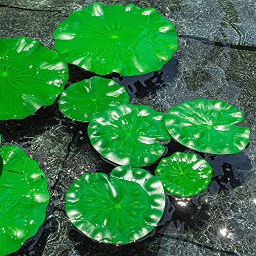 WhistenFla Floating Lily Pads 6Pcs Artificial Pond Decor