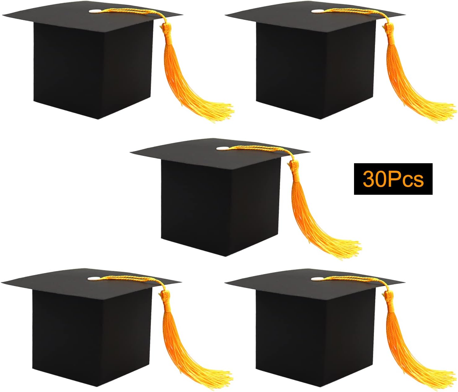 SDKI 30Pcs Graduation Cap Candy Boxes Party Supplies