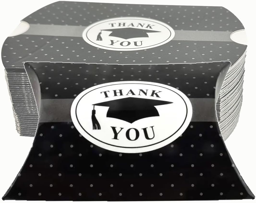 50Pcs Small Graduation Cap Gift Box 35x25x1Inch