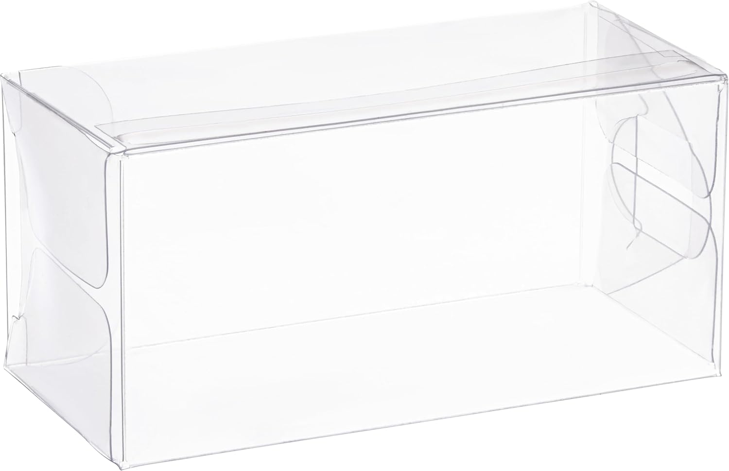 Hammont Clear PET Plastic Boxes - 15x15x3125 24 Pack