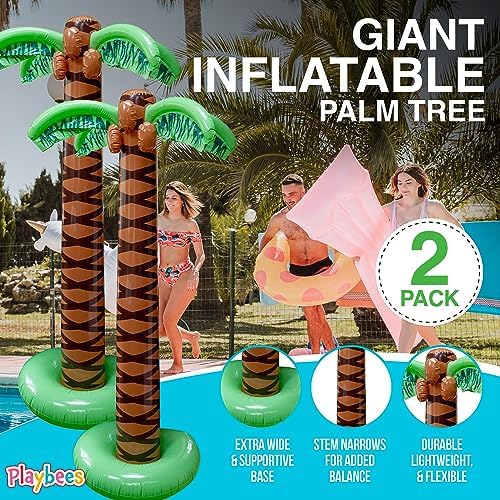 Giant Inflatable Palm Trees 2 Pack 6 Foot Sturdy