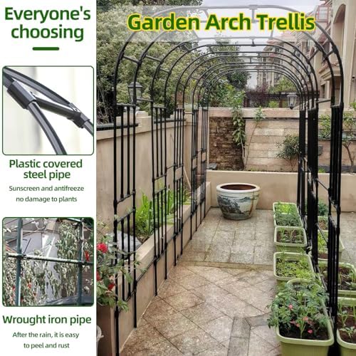 Garden Arch Trellis - 59in x 945in for Climbing Plants