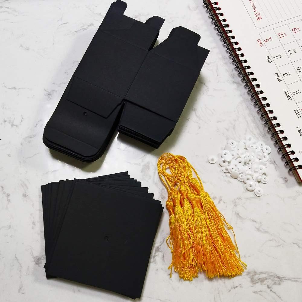 Soochat Graduation Cap Shaped Candy Gift Boxes 20Pcs