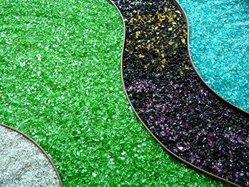 American Specialty Teal Landscape Glass 25 Lbs Large