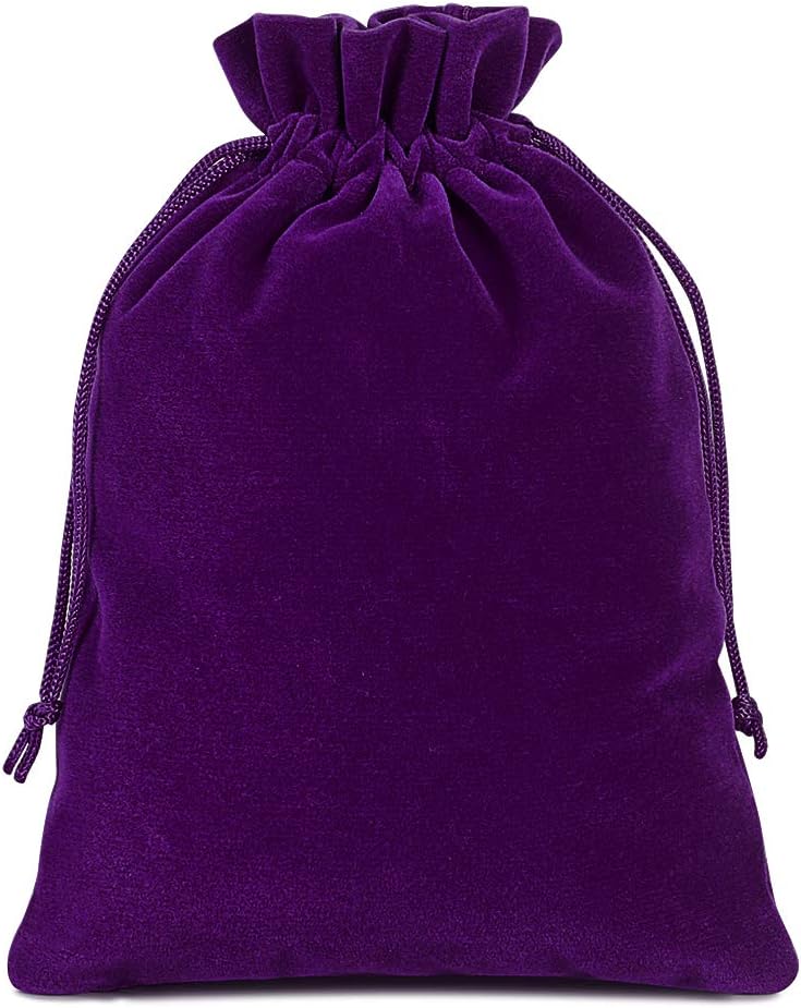 Lucky Monet Velvet Drawstring Bags for Gifts and Crafts