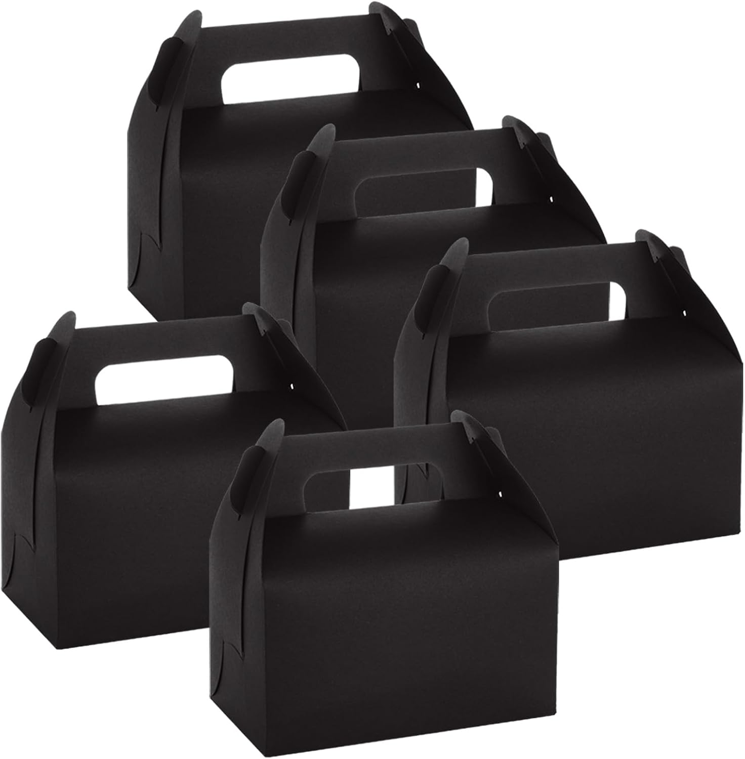 MUXHEL 50 Pcs Black Treat Boxes for Parties