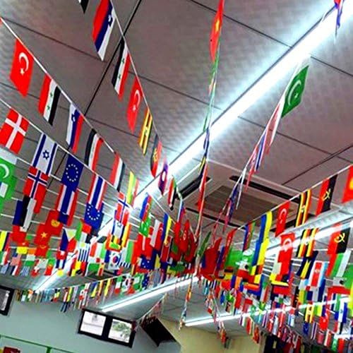 G2PLUS International Flags 50 Country Olympic Pennant Set