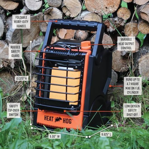 Heat Hog 9000 BTU Portable Propane Radiant Heater