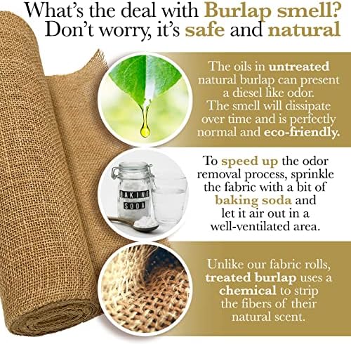 40ft x 30in Burlap Roll for Garden and Decor
