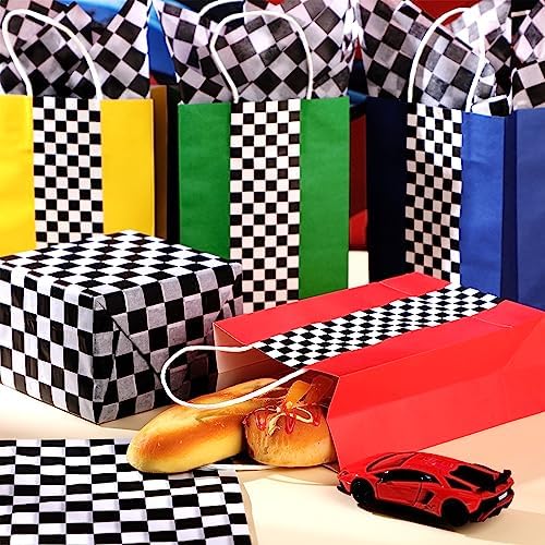 Glenmal 16 Pack Racing Car Gift Bags with Handles
