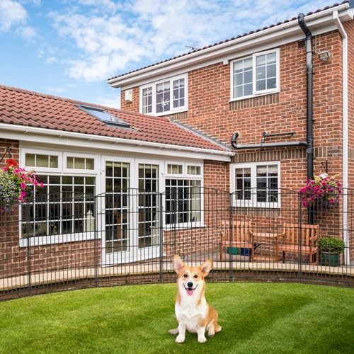 INJOPEXI Decorative Garden Fence 26ft x 36in