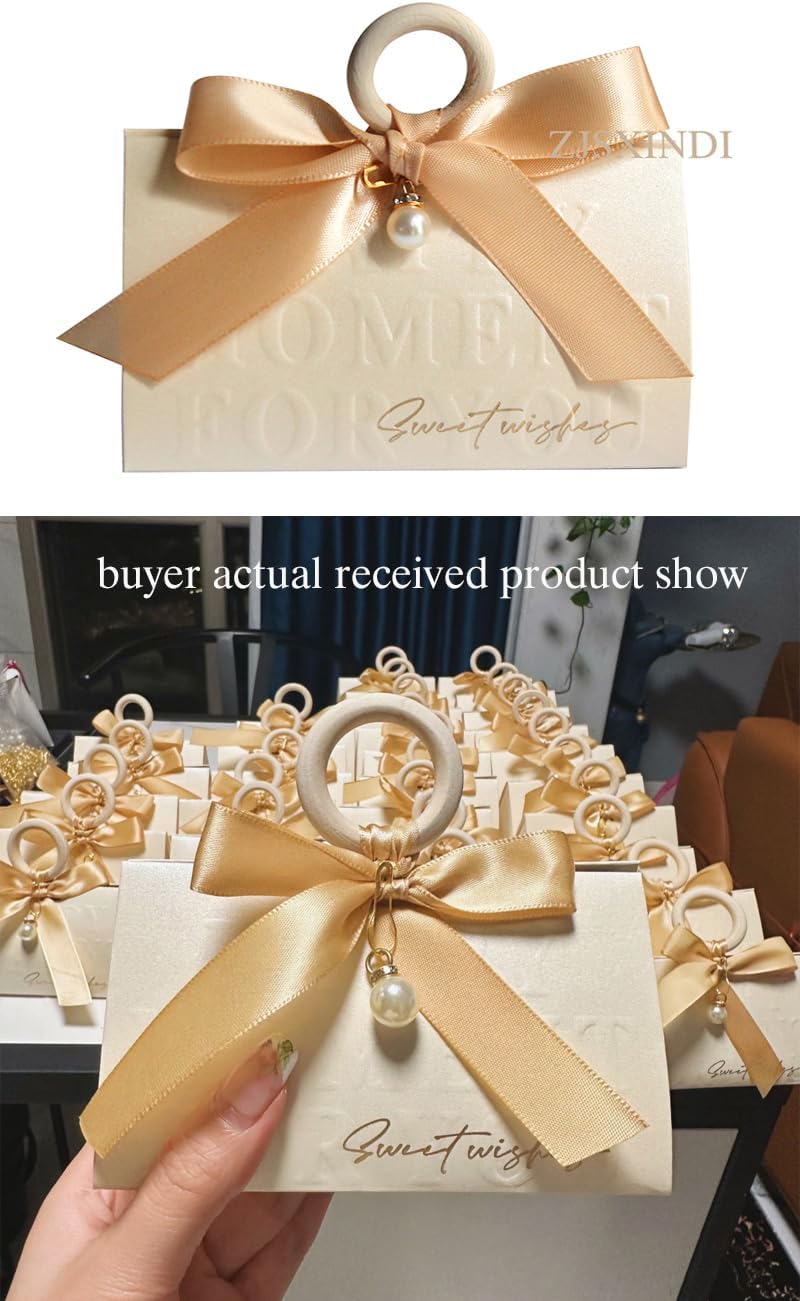 ZJSXINDI 15 Pcs White Gift Boxes with Ribbons