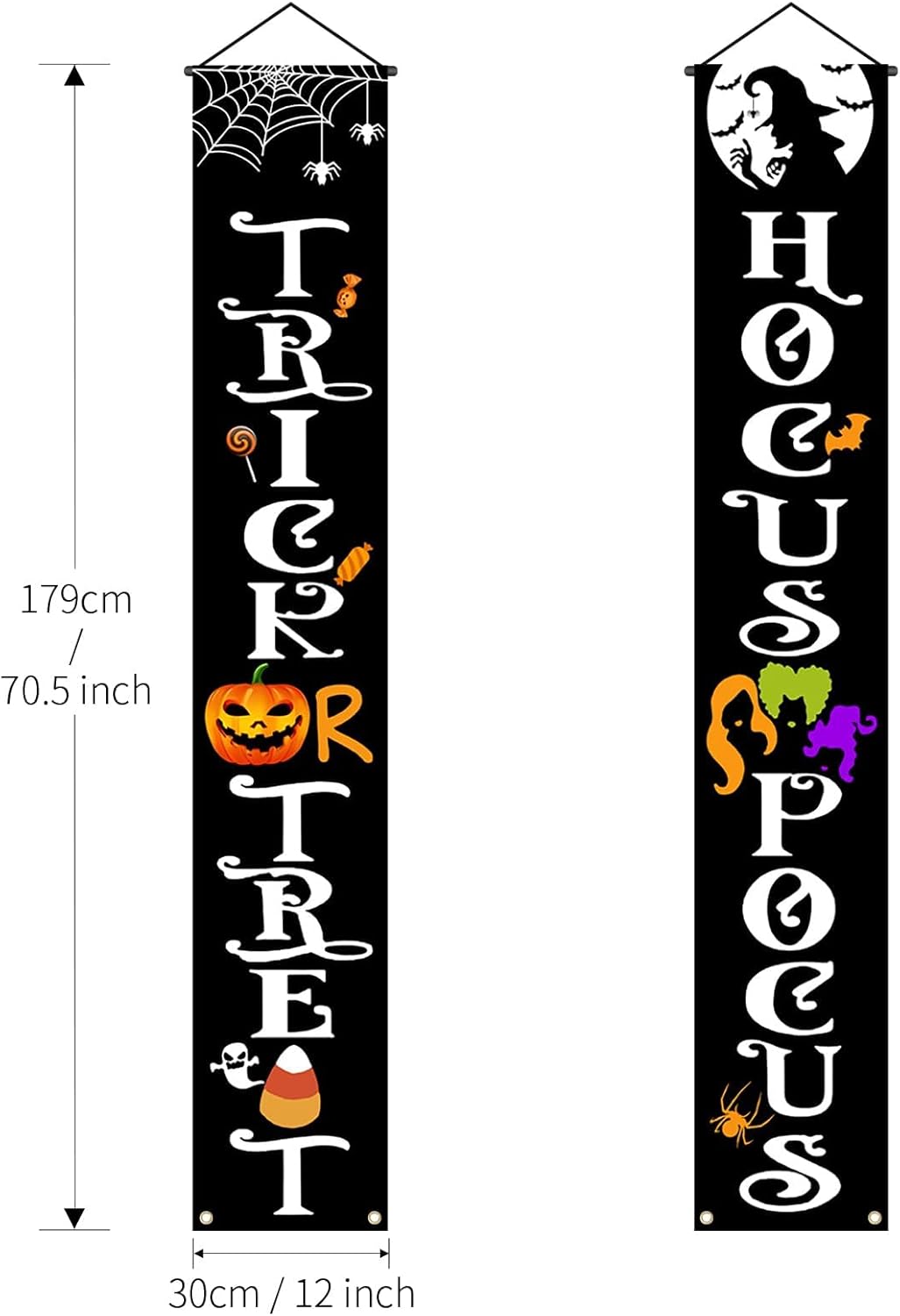 OLANRUN Halloween Banner 70 Inch Reusable Outdoor Decor