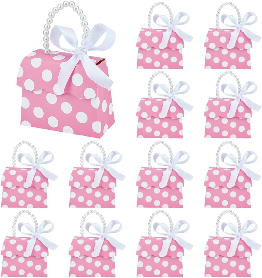 BENECREAT 16 Sets Pink Wedding Favors Box DIY Kit