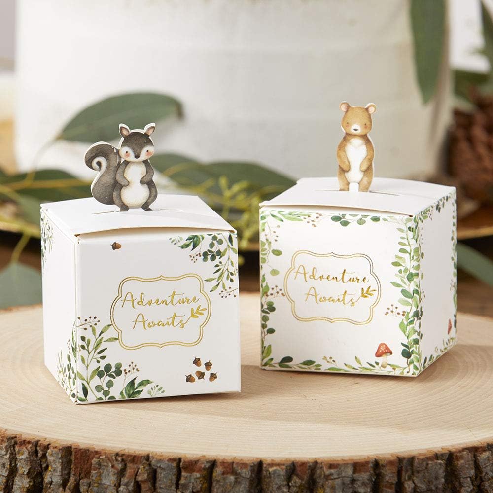 Kate Aspen Woodland Baby Shower Favor Boxes Set of 24