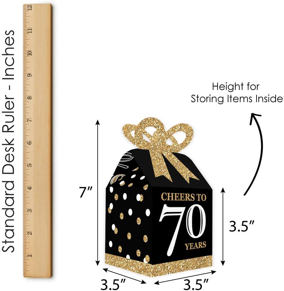 Big Dot of Happiness Birthday Favor Boxes Set of 12