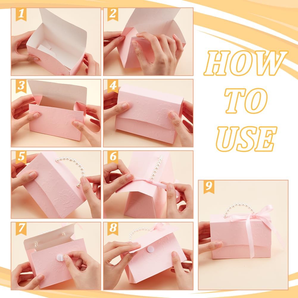 BENECREAT 12 Piece Wedding Favor Box DIY Kit