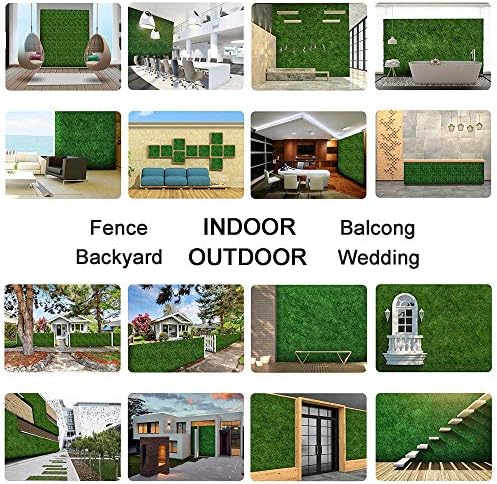 Sunnyglade 12 Pieces Artificial Boxwood Panels Privacy Hedge