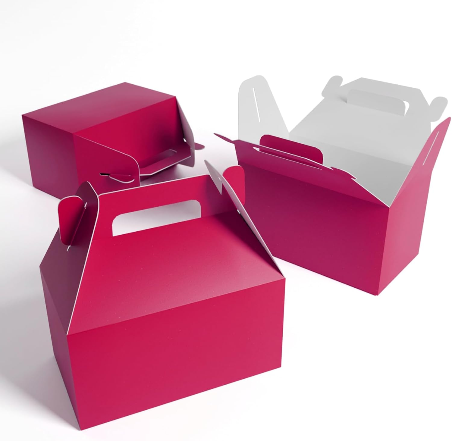 XAGLVV 24 Pack Hot Pink Treat Boxes for Party