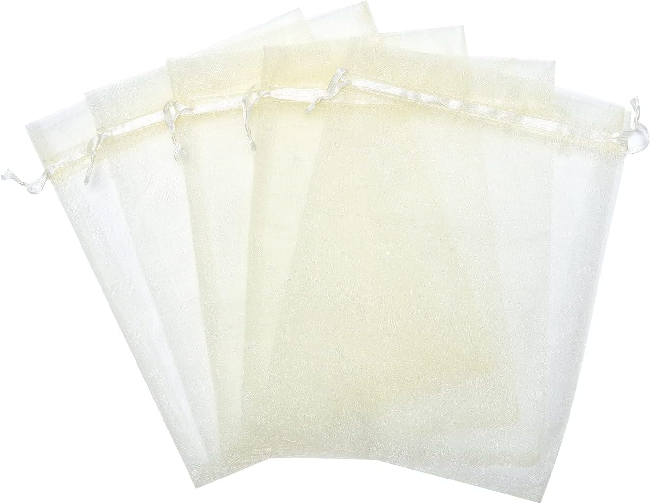 Volanic 50PCS 6x9 Inch Sheer Drawstring Organza Gift Bags