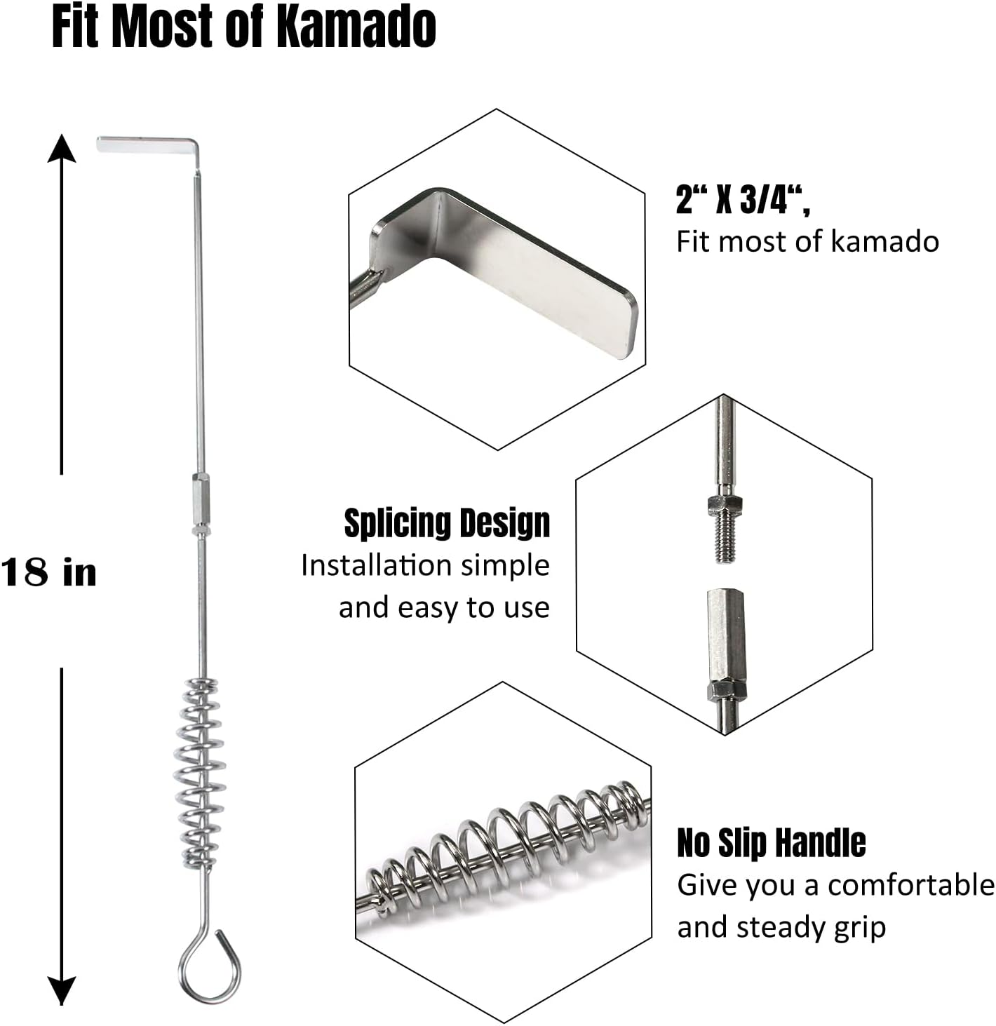 Kamado Factory Ash Tool and Pan for Big Green Egg