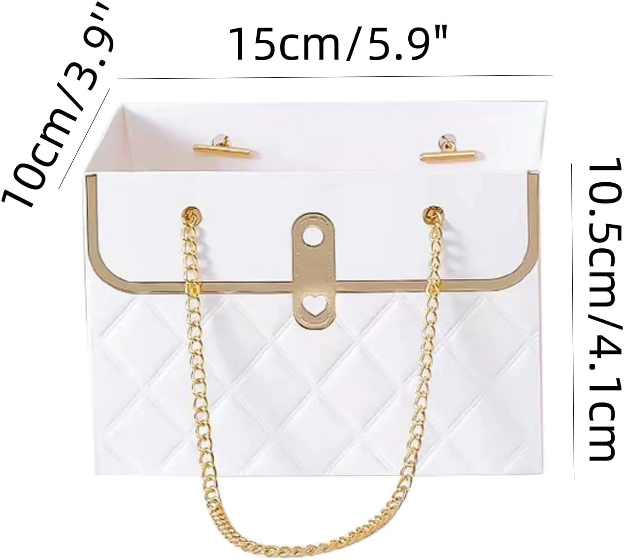 Long Xin Series 12pcs White Gift Boxes with Metal Chain