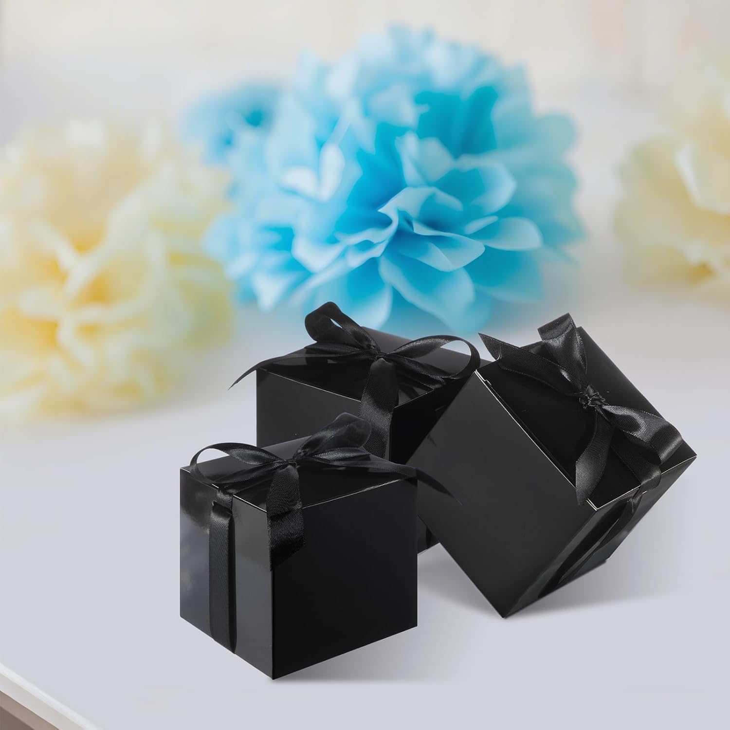 48 Pcs 2x2x2 Inch Wedding Gift Boxes with Ribbon