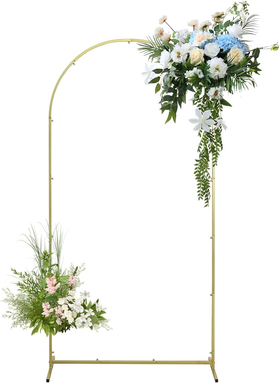 Gold Metal Wedding Arch Backdrop Stand 59x26ft